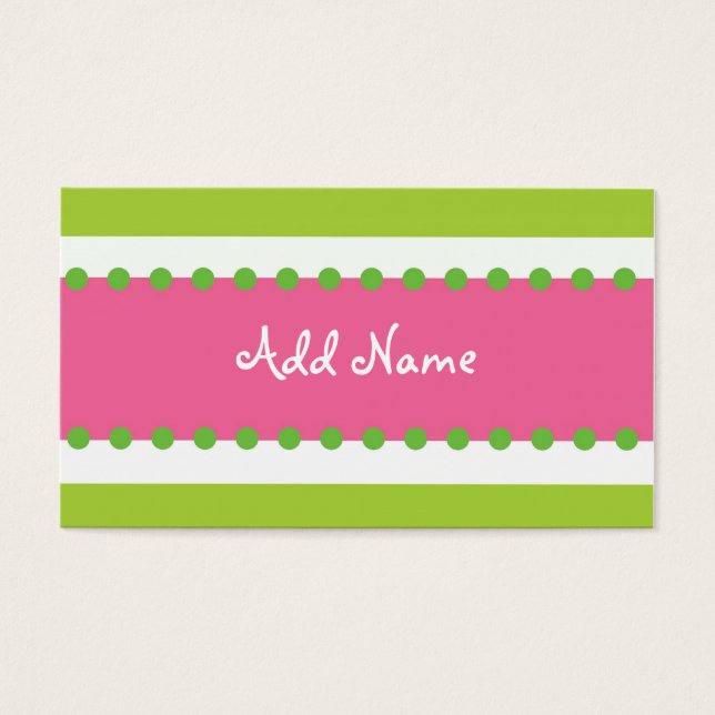 Carte de profil Hip Chic (Devant)