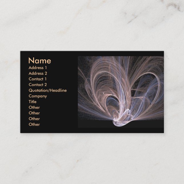 Carte de profil Lights Wave (Devant)