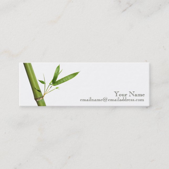 Carte de profil maigre - bambou (Devant)