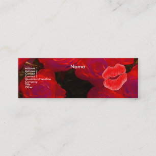 Carte de profil "Maquilleur" Red Roses II