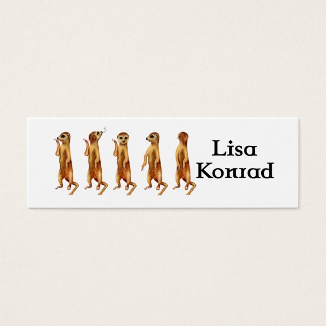 Carte de profil Meerkat (Devant)