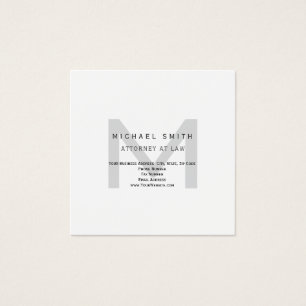 Carte de profil minimaliste moderne pour avocat