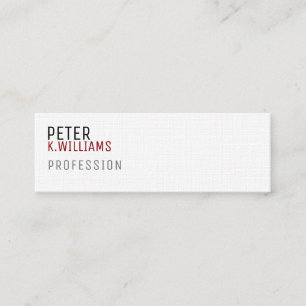 carte de profil minimaliste pour toute profession