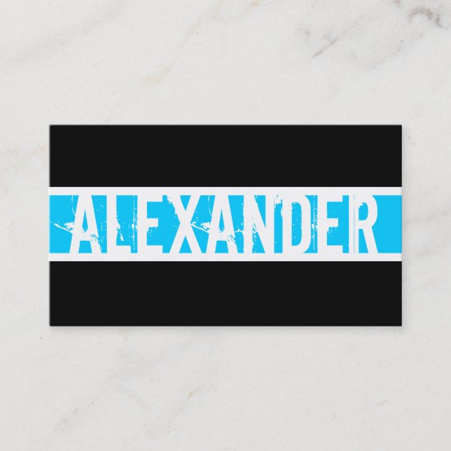 Carte de profil Monogramme moderne (Devant)