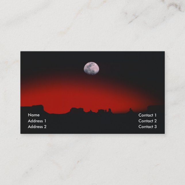 Carte de profil Moon Rise (Devant)