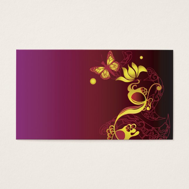 Carte de profil papillon (Devant)