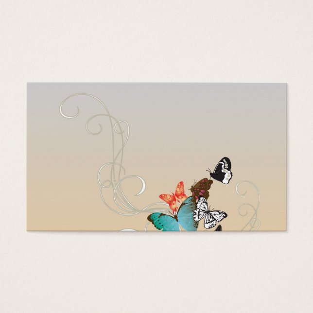 Carte de profil Papillons (Devant)
