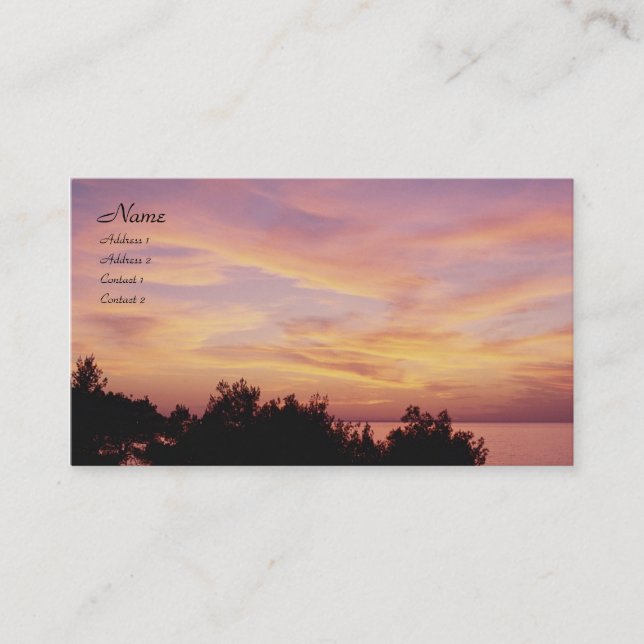 Carte de profil Pastel Sunrise (Devant)