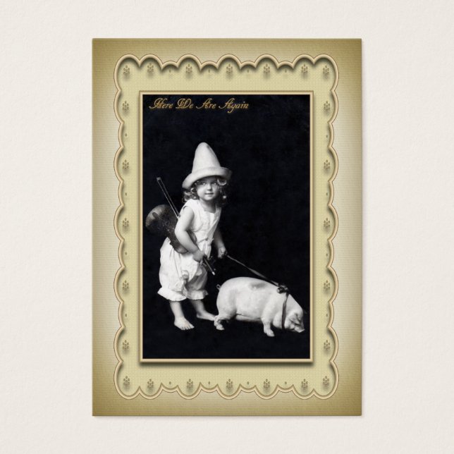 Carte de profil Piggy et I Mini carte postale (Devant)