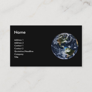Carte de profil Planète Terre