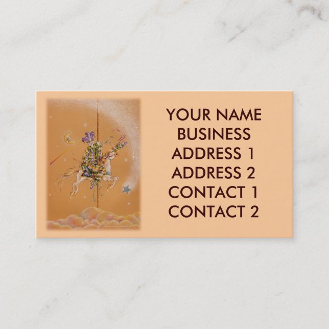 Carte de profil professionnelle Carousel Jester (Devant)