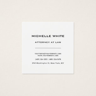 Carte de profil professionnelle minimale du procur