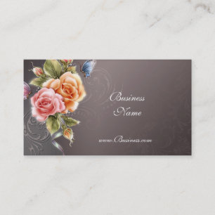 Carte de profil professionnelle Roses roses roses 