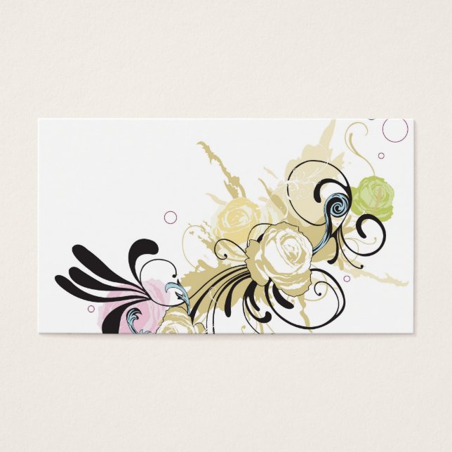 Carte de profil rose Abstrait (Devant)