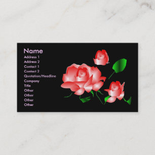 Carte de profil "Rose Florist I"