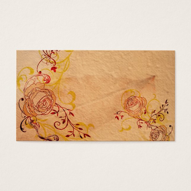 Carte de profil rose vintage (Devant)