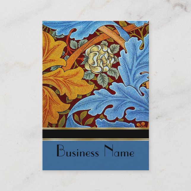 Carte de profil Vintage Impression William Morris (Devant)