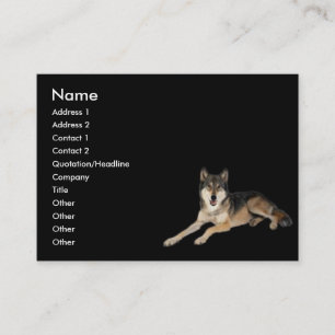 Carte de profil Wolf