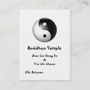 Carte de profil Yin et Yang