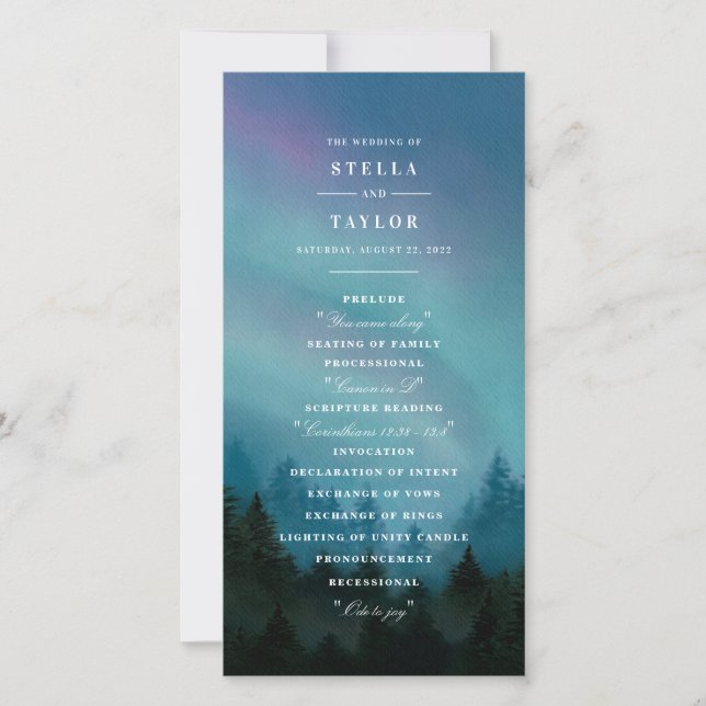 Carte de programme Aurora (Devant)