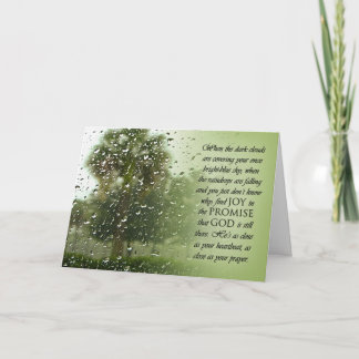Carte de promesse de jour pluvieux