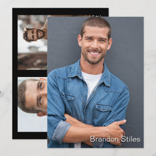 Carte de promo de talent d'acteur Hollywood Take 2