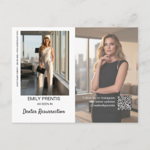 Carte de promotion d'acteur Carte postale compos