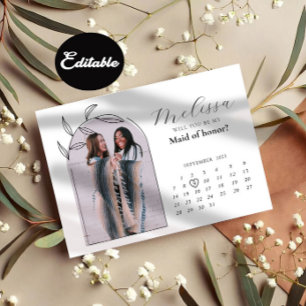 Carte de proposition Arch Bridesmaid