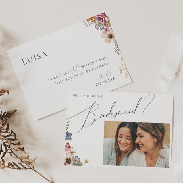 Carte de proposition d'aide-mémoire photo Fleur sa (Créateur téléchargé)