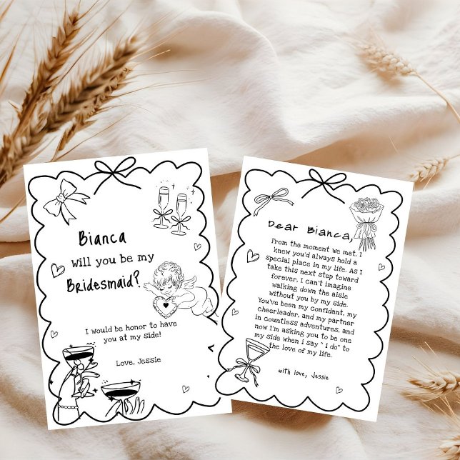 Carte de proposition d'aide-ménagère à main élégan (Créateur téléchargé)