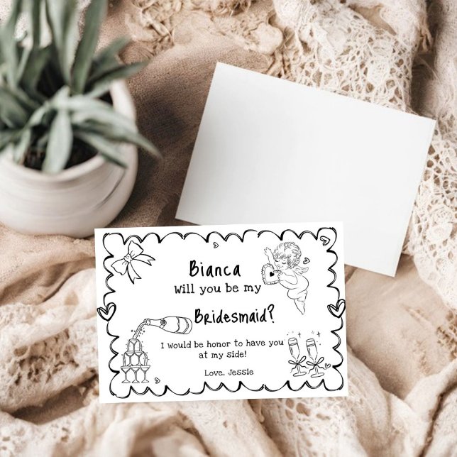 Carte de proposition d'aide-ménagère à main élégan (Créateur téléchargé)