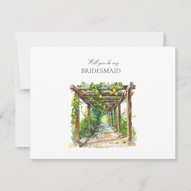 Carte de proposition de Bridesmaid (Devant)