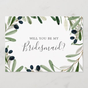 Carte de proposition de Bridesmaid de la Branche d
