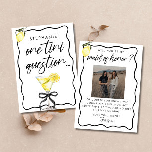 Carte de proposition de demoiselle d'honneur Photo