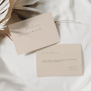 Carte de proposition de femme de ménage minimalist