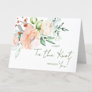 Carte de proposition de fête nuptiale Soft Florals