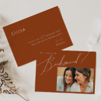 Carte de proposition de la Bridesmaid de Eart Dese