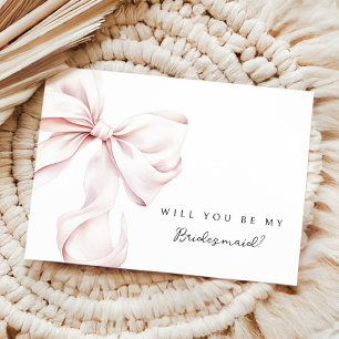 Carte de proposition de la femme de ménage rose