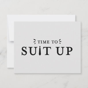 Carte de proposition de la fête nuptiale Groomsman