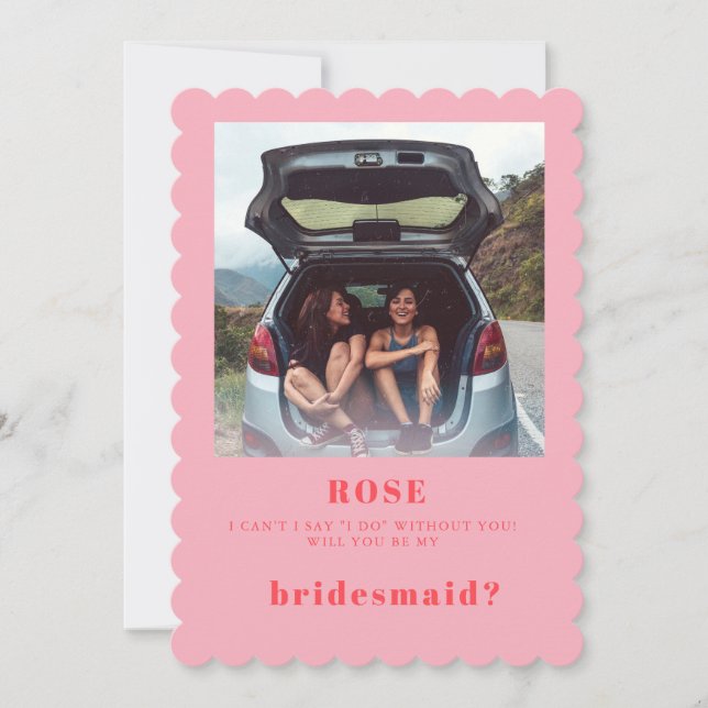 Carte de proposition de la servante Retro Pink Pho (Devant)