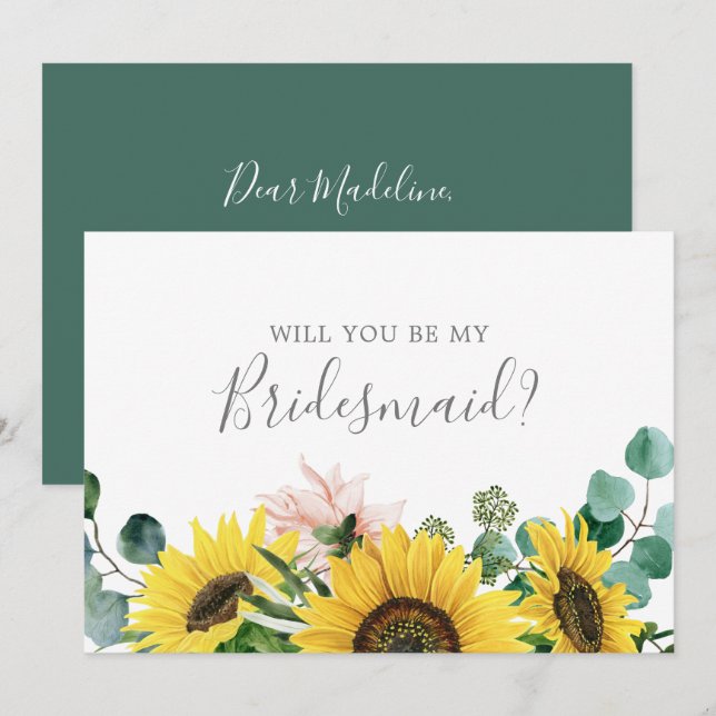 Carte de proposition de la servante rustique Sunfl (Devant / Derrière)