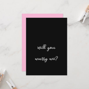 Carte de proposition de mariage chic et sophistiqu