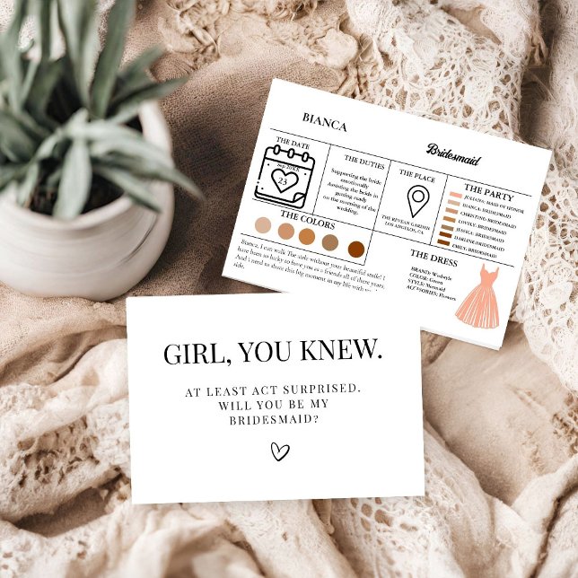 Carte de proposition de mariage de carte d'informa (Créateur téléchargé)