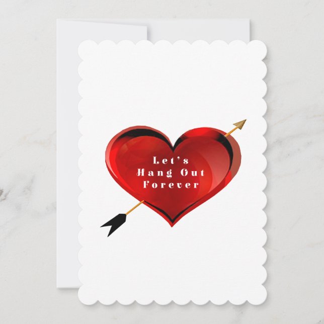 Carte de Proposition de Mariage Let's Hang Out For (Devant)