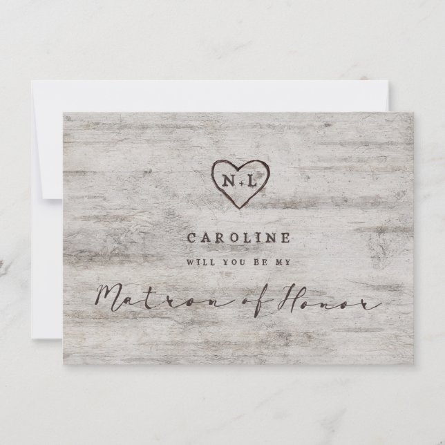 Carte de proposition de marraine d'honneur Carved  (Devant)