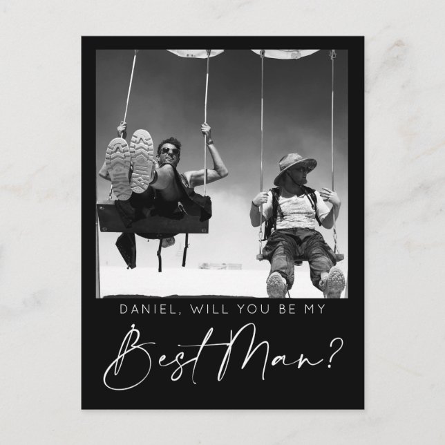 Carte de proposition de meilleur homme de script m (Devant)