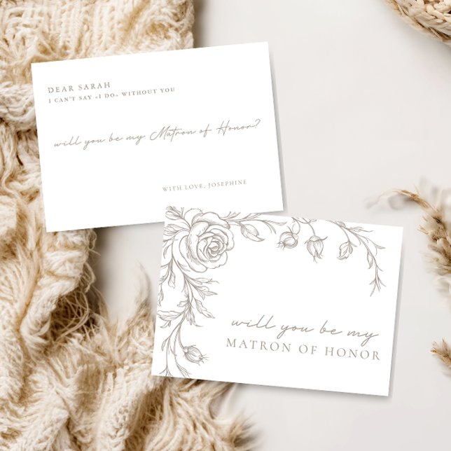Carte de proposition de témoin de mariage élégante (Créateur téléchargé)