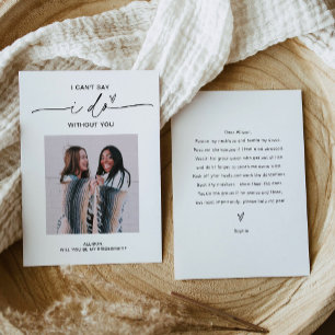 Carte de proposition EVERLEIGH Minimal Photo Bride