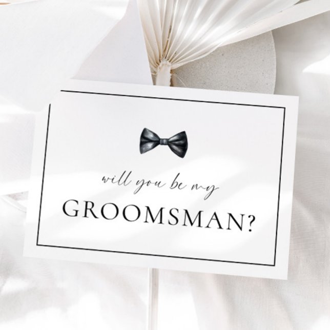Carte de proposition Groomsman (Créateur téléchargé)