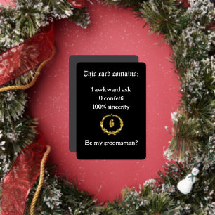 Carte de proposition Groomsman "Awkward Ask, Royal